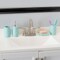 Home Basics 4 Piece Dolomite Mason Jar Bath Set, Mint BA41564 - alternate 2